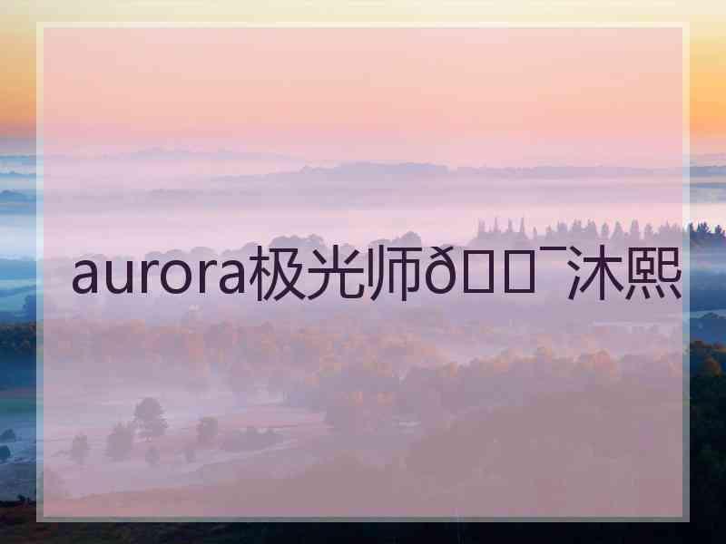 aurora极光师🐯沐熙