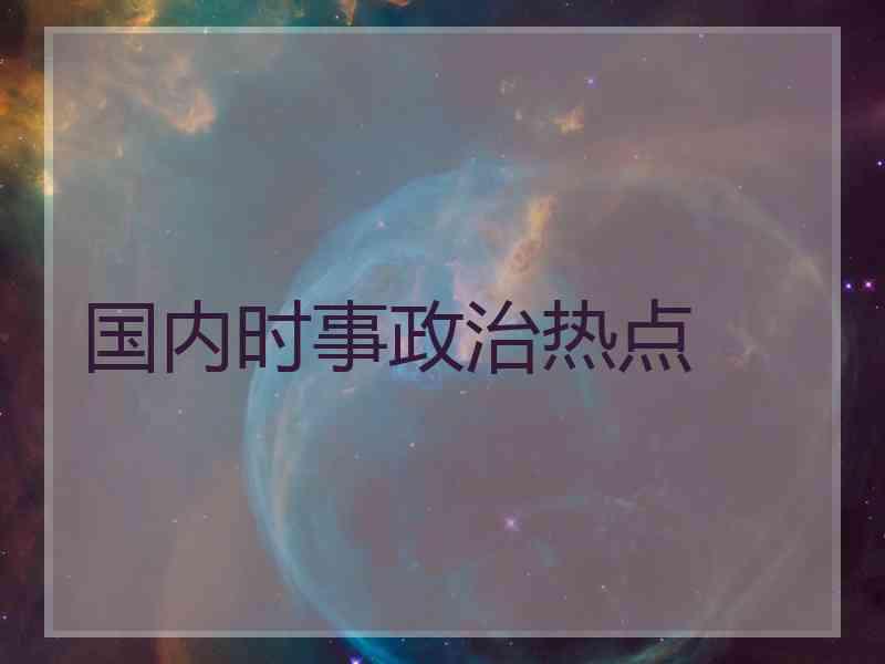 国内时事政治热点