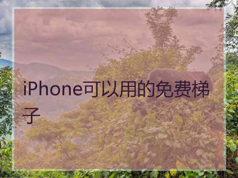 iPhone可以用的免费梯子