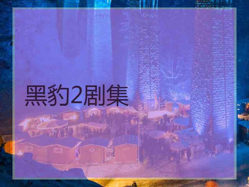 黑豹2剧集 黑豹2剧集