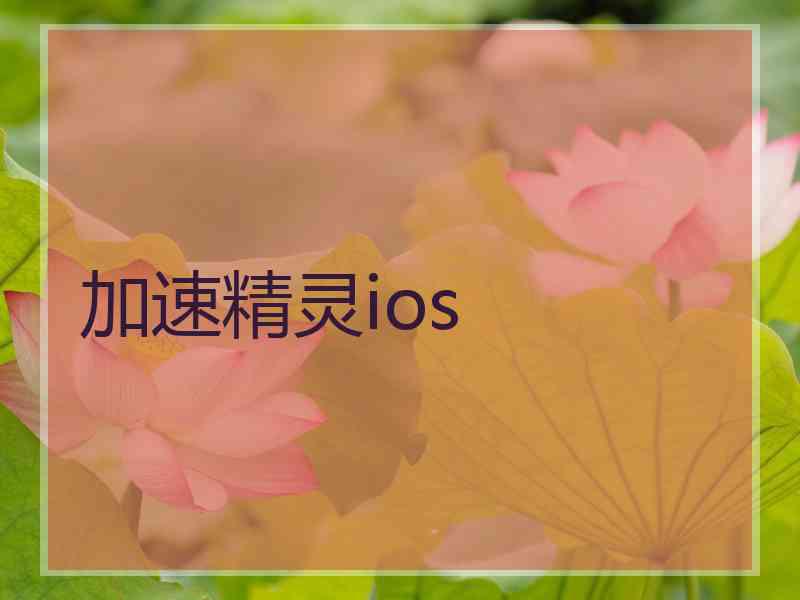 加速精灵ios