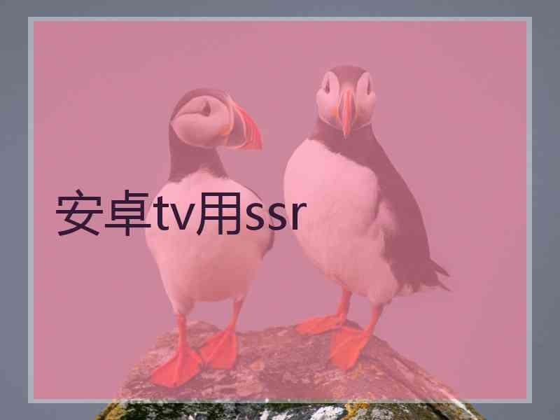 安卓tv用ssr