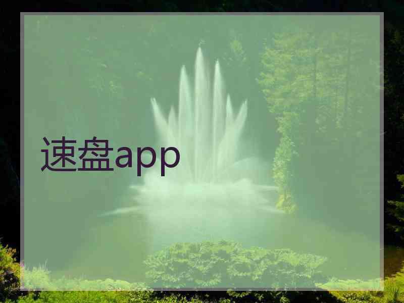 速盘app