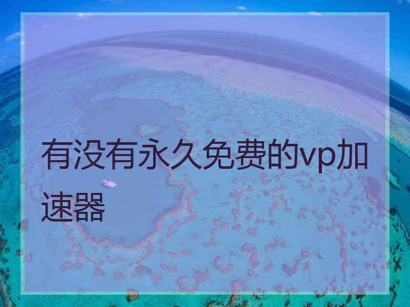 有没有永久免费的vp加速器