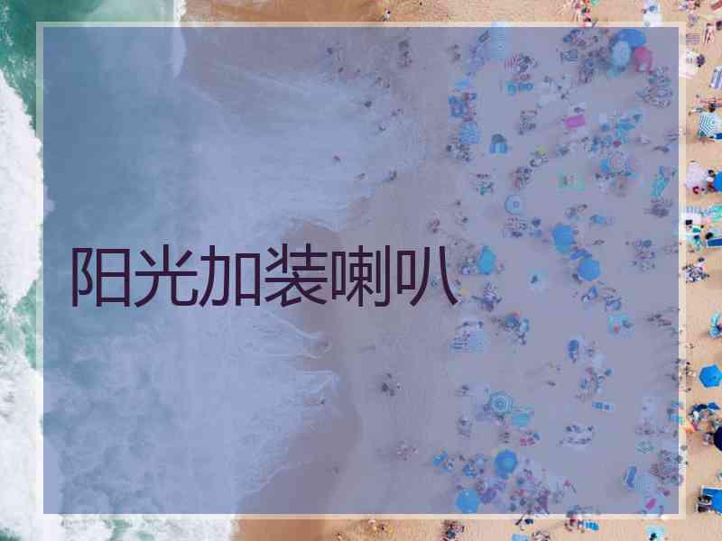 阳光加装喇叭