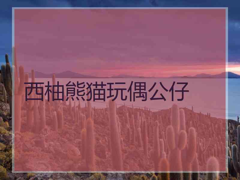 西柚熊猫玩偶公仔
