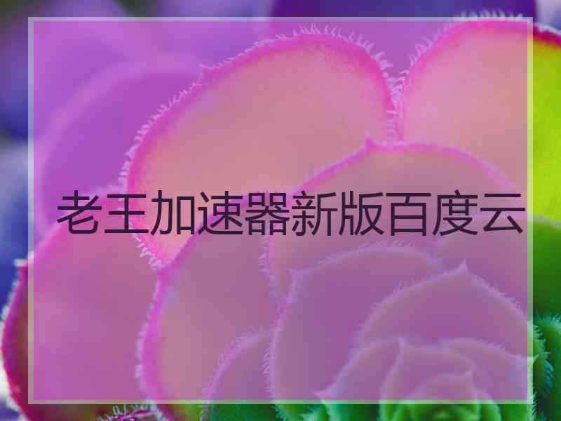 老王加速器新版百度云